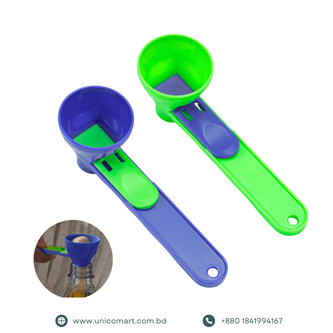 2-in-1 Adjustable Measuring Spoon with Sliding Scale (2 pcs)