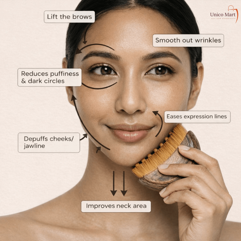 De-Puffing Lymphatic Face Brush