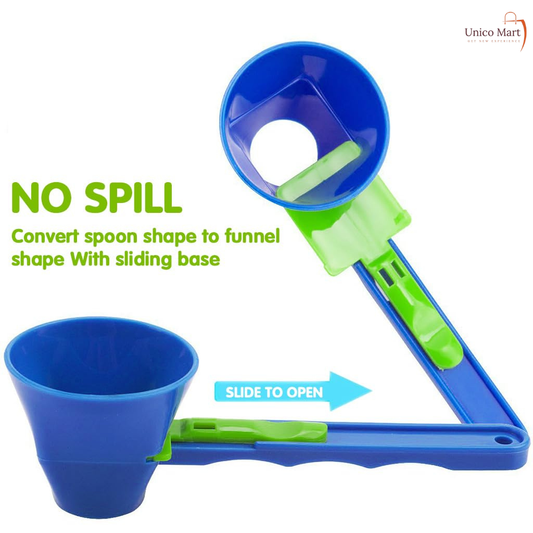 2-in-1 Adjustable Measuring Spoon with Sliding Scale ( 2 pcs )