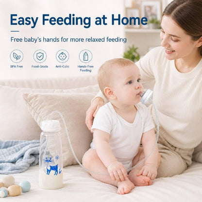 Premium Hands-Free Baby Bottle-240 ml (no pacifier )